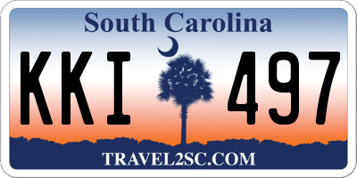 SC license plate KKI497