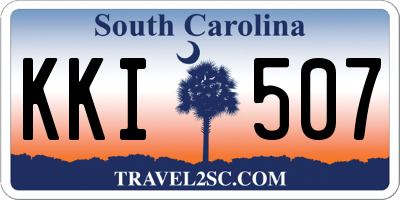 SC license plate KKI507