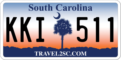 SC license plate KKI511