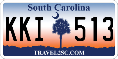 SC license plate KKI513
