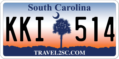 SC license plate KKI514