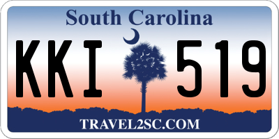 SC license plate KKI519