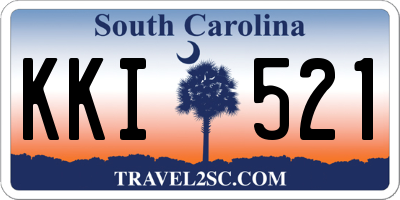 SC license plate KKI521