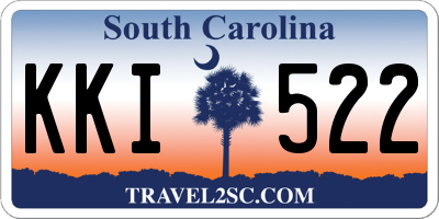 SC license plate KKI522