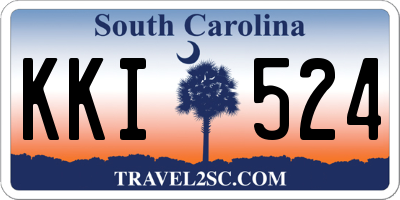 SC license plate KKI524