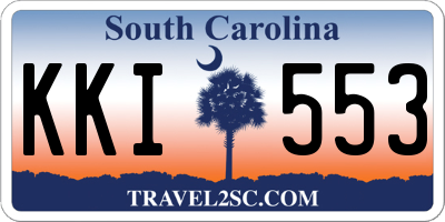 SC license plate KKI553