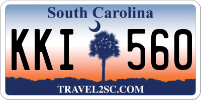 SC license plate KKI560
