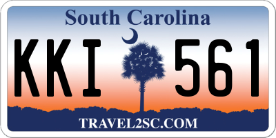 SC license plate KKI561