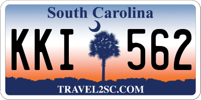 SC license plate KKI562