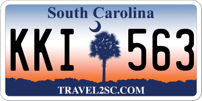 SC license plate KKI563