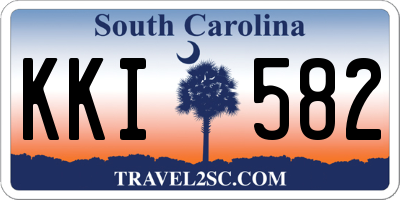 SC license plate KKI582