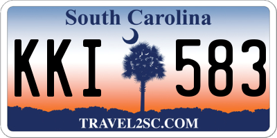 SC license plate KKI583