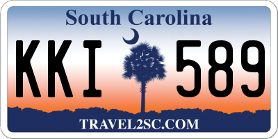 SC license plate KKI589