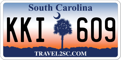 SC license plate KKI609