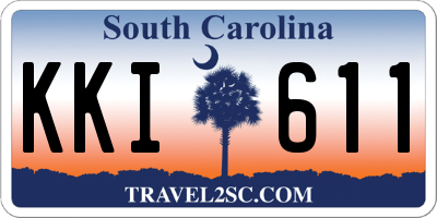 SC license plate KKI611