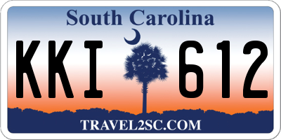 SC license plate KKI612