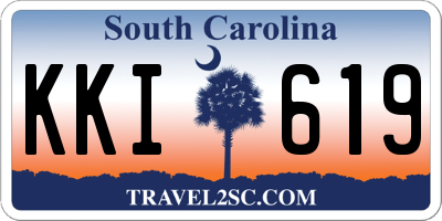 SC license plate KKI619