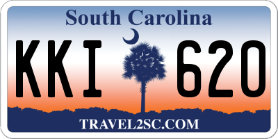 SC license plate KKI620