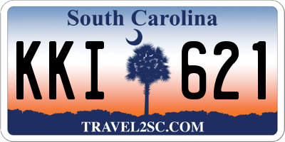SC license plate KKI621