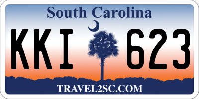 SC license plate KKI623