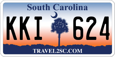 SC license plate KKI624