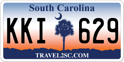 SC license plate KKI629
