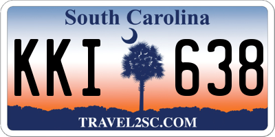 SC license plate KKI638