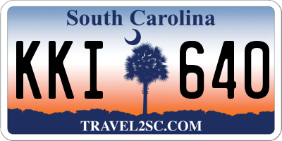 SC license plate KKI640