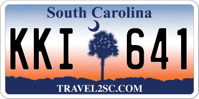 SC license plate KKI641