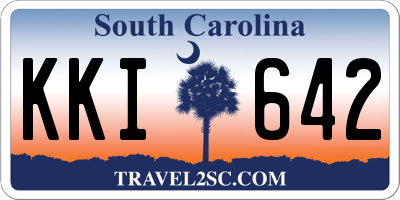 SC license plate KKI642