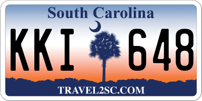 SC license plate KKI648