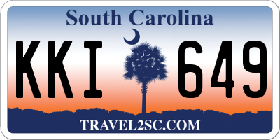 SC license plate KKI649