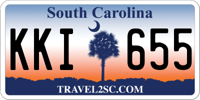 SC license plate KKI655