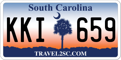 SC license plate KKI659