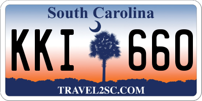SC license plate KKI660