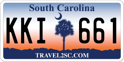 SC license plate KKI661