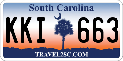 SC license plate KKI663
