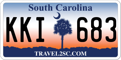 SC license plate KKI683