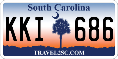 SC license plate KKI686