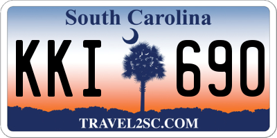 SC license plate KKI690