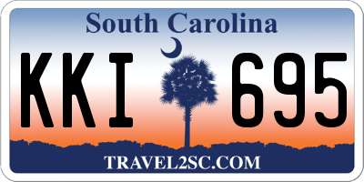 SC license plate KKI695