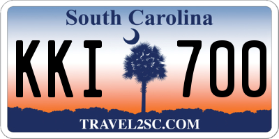 SC license plate KKI700