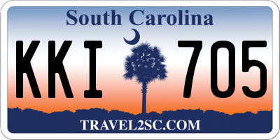 SC license plate KKI705