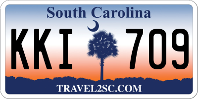 SC license plate KKI709