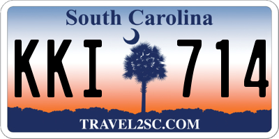 SC license plate KKI714