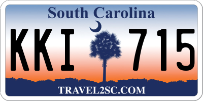 SC license plate KKI715