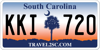 SC license plate KKI720