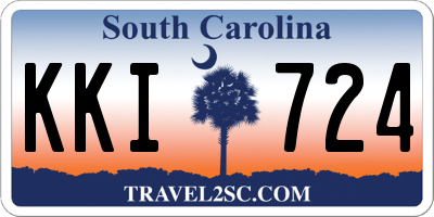 SC license plate KKI724