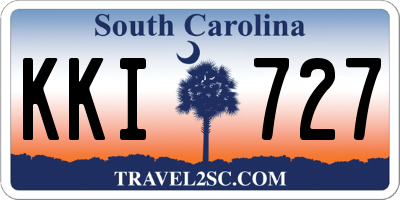 SC license plate KKI727