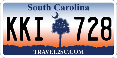 SC license plate KKI728